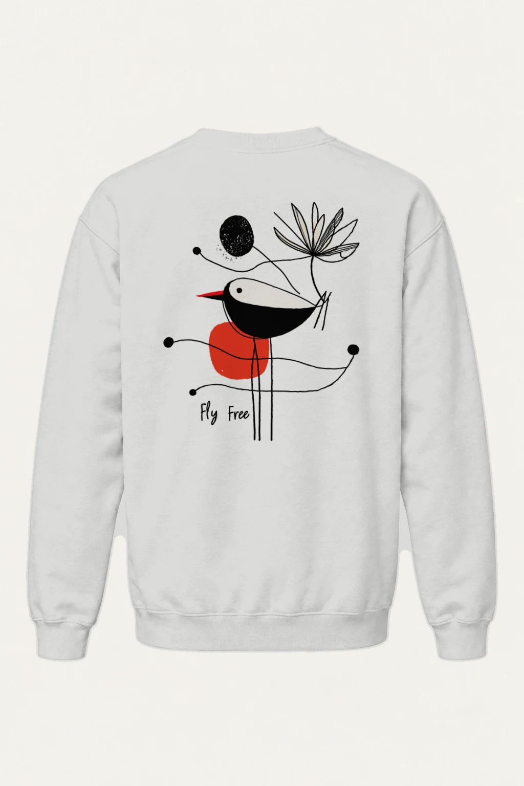 "Fly Free Bloom" Heavy Blend Unisex Crewneck Sweatshirt | Gildan 18000