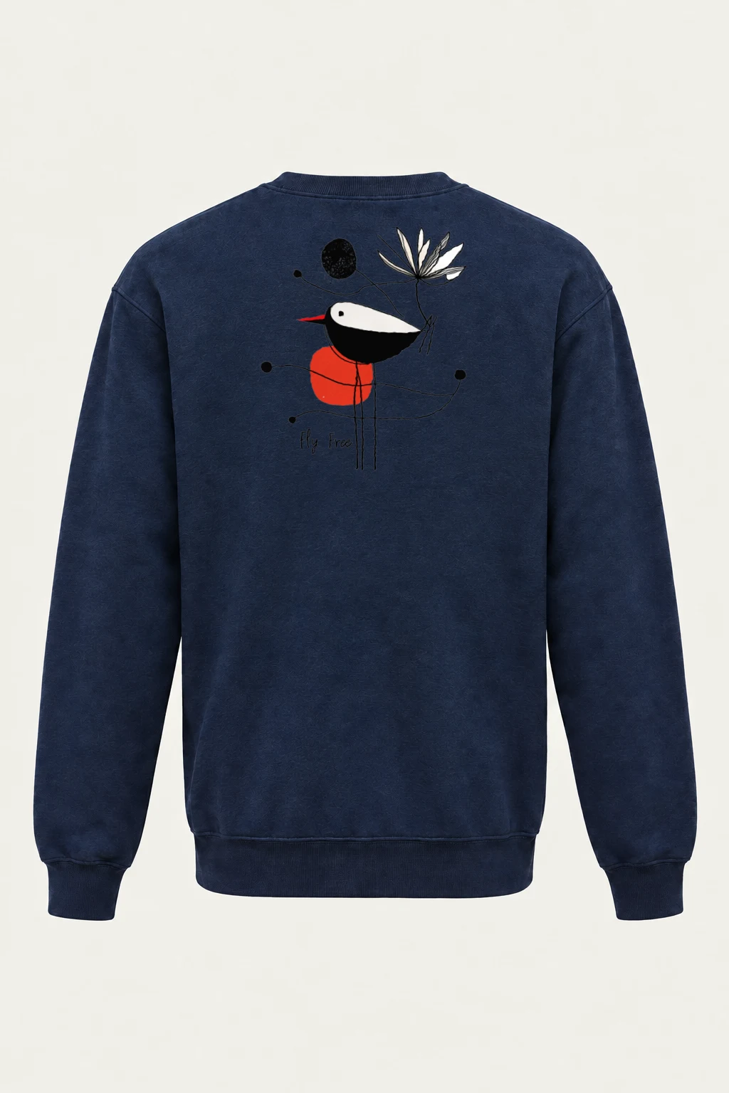 "Fly Free Bloom" Heavy Blend Unisex Crewneck Sweatshirt | Gildan 18000