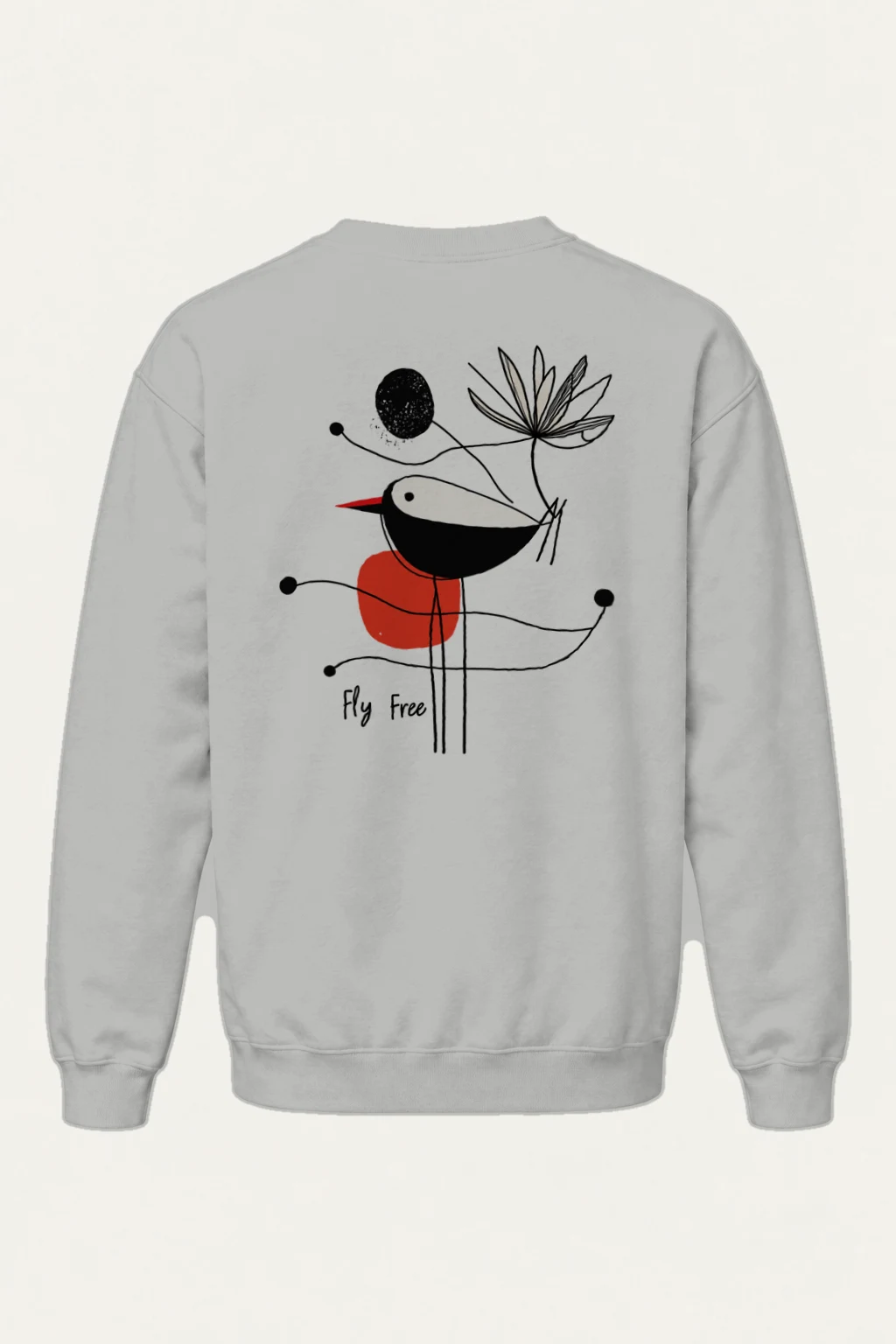 "Fly Free Bloom" Heavy Blend Unisex Crewneck Sweatshirt | Gildan 18000