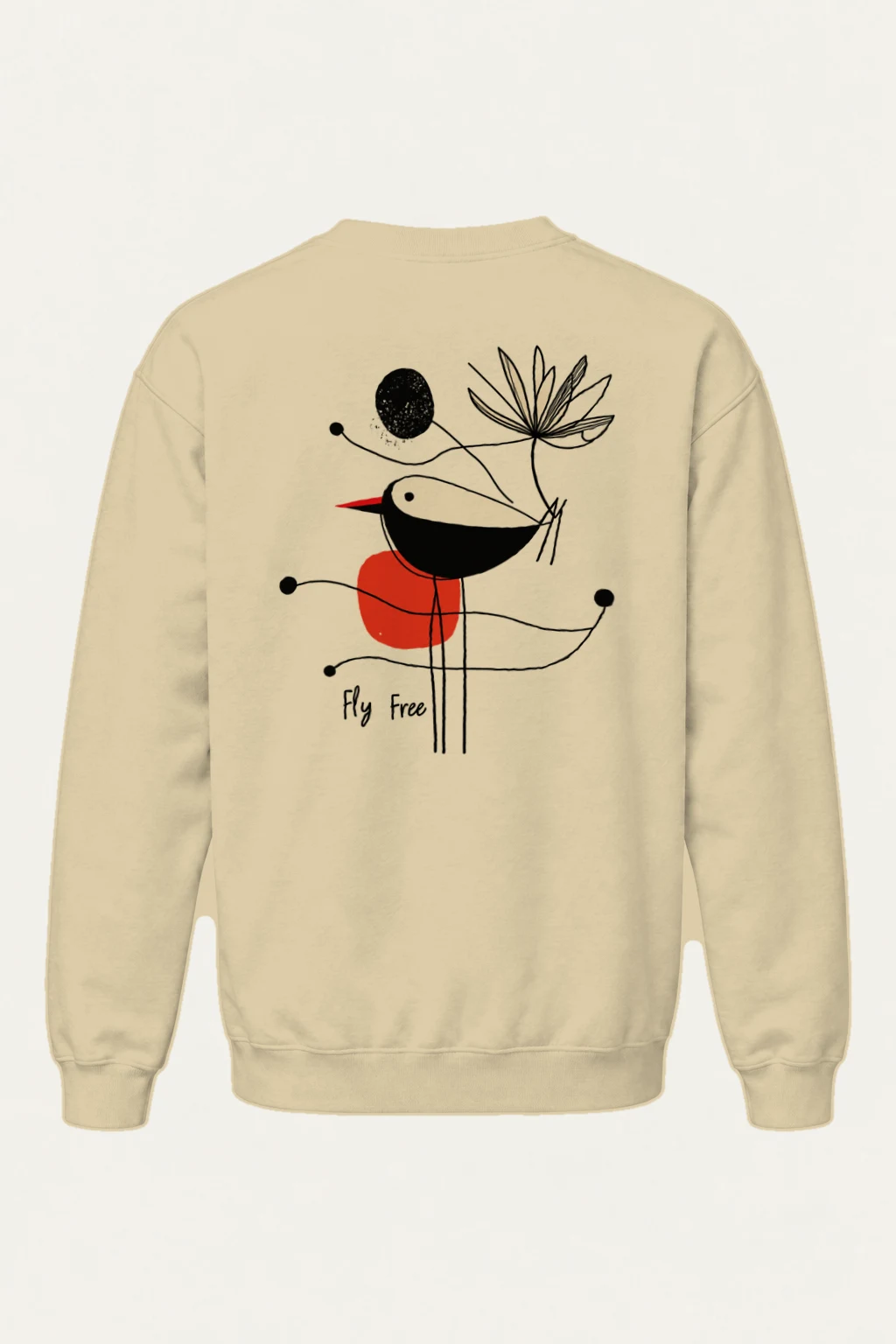 "Fly Free Bloom" Heavy Blend Unisex Crewneck Sweatshirt | Gildan 18000