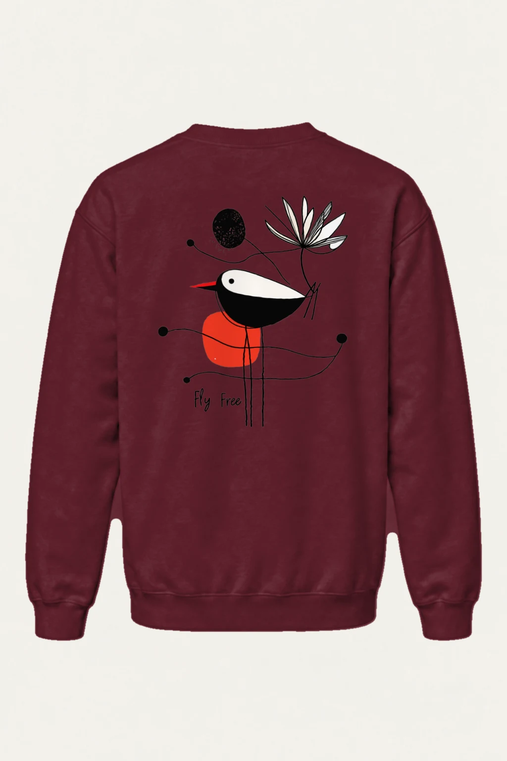 "Fly Free Bloom" Heavy Blend Unisex Crewneck Sweatshirt | Gildan 18000