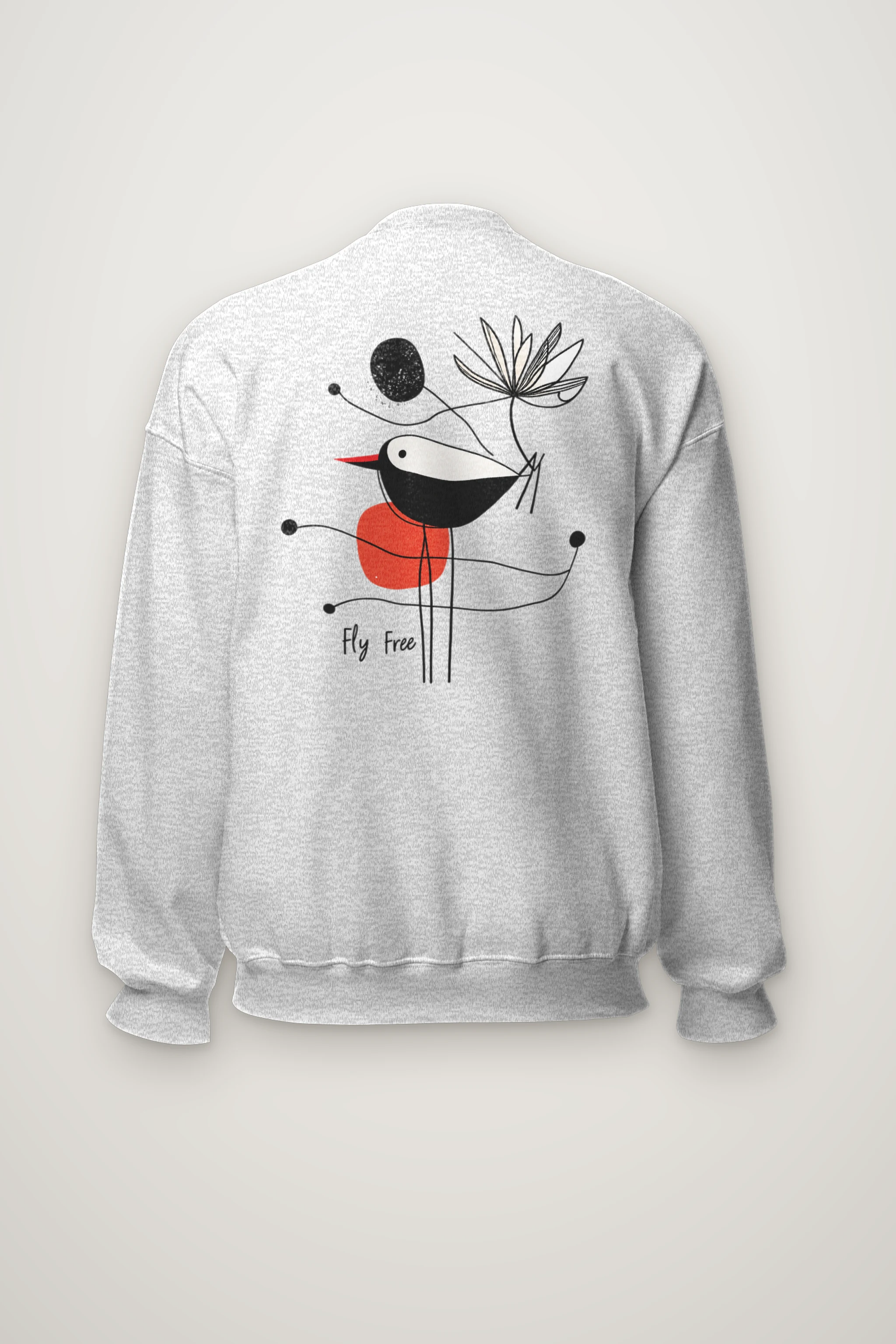 "Fly Free Bloom" Heavy Blend Unisex Crewneck Sweatshirt