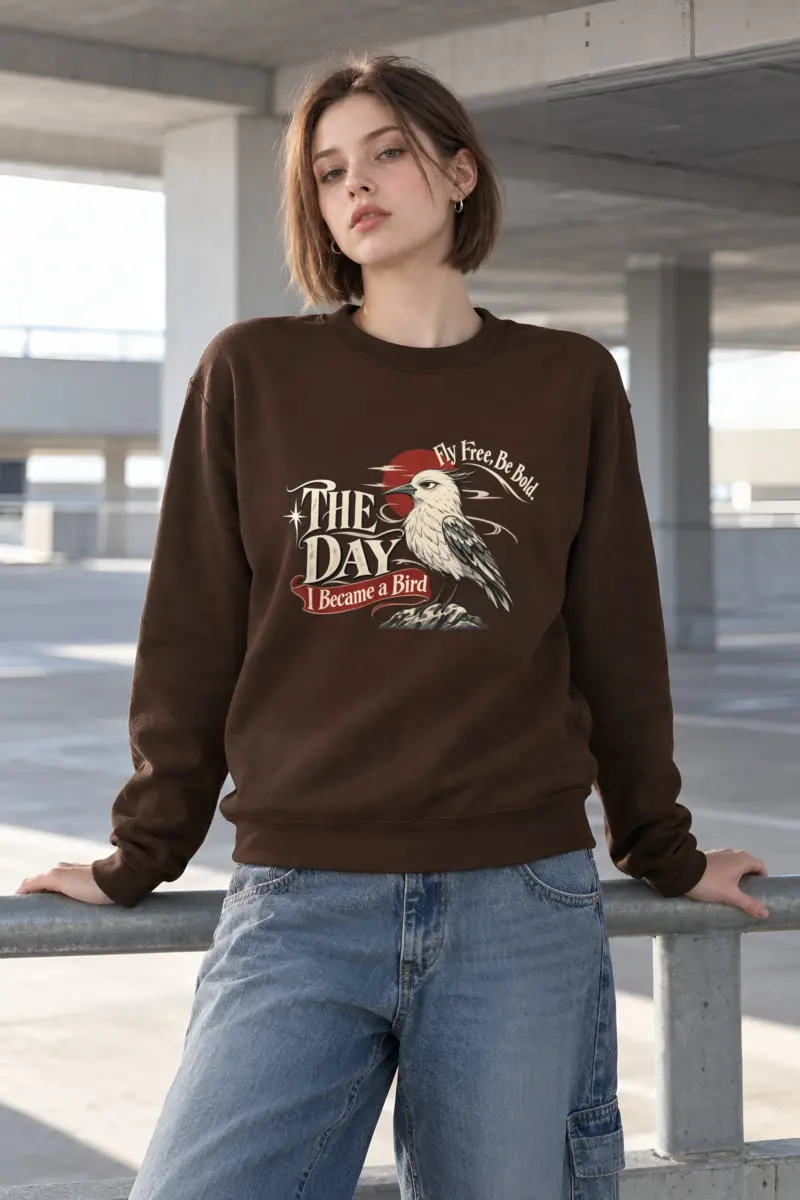 "Fly Free" Heavy Blend Unisex Crewneck Sweatshirt