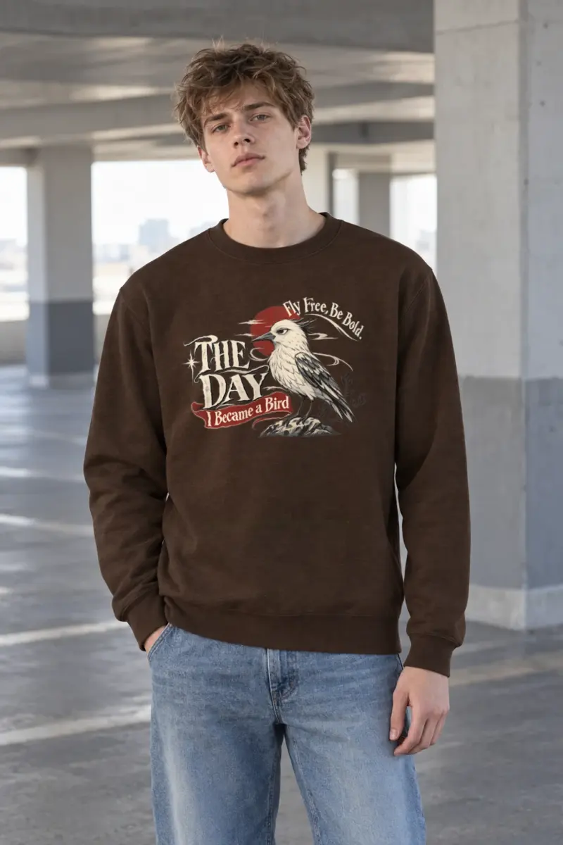 "Fly Free" Heavy Blend Unisex Crewneck Sweatshirt | Gildan 18000