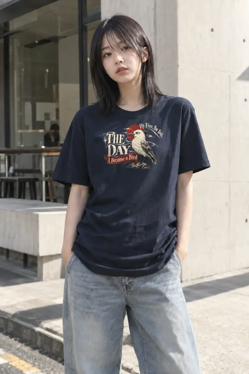 "Fly Free" Heavyweight Unisex Crewneck T-shirt | Gildan 5000