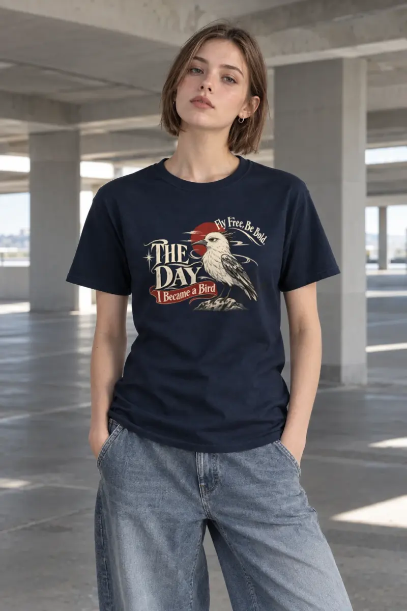"Fly Free" Heavyweight Unisex Crewneck T-shirt