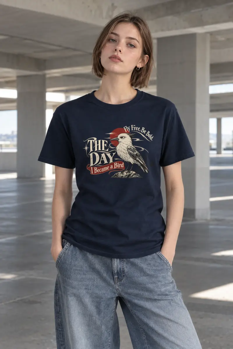 "Fly Free" Heavyweight Unisex Crewneck T-shirt