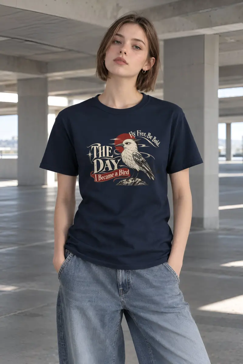 "Fly Free" Heavyweight Unisex Crewneck T-shirt