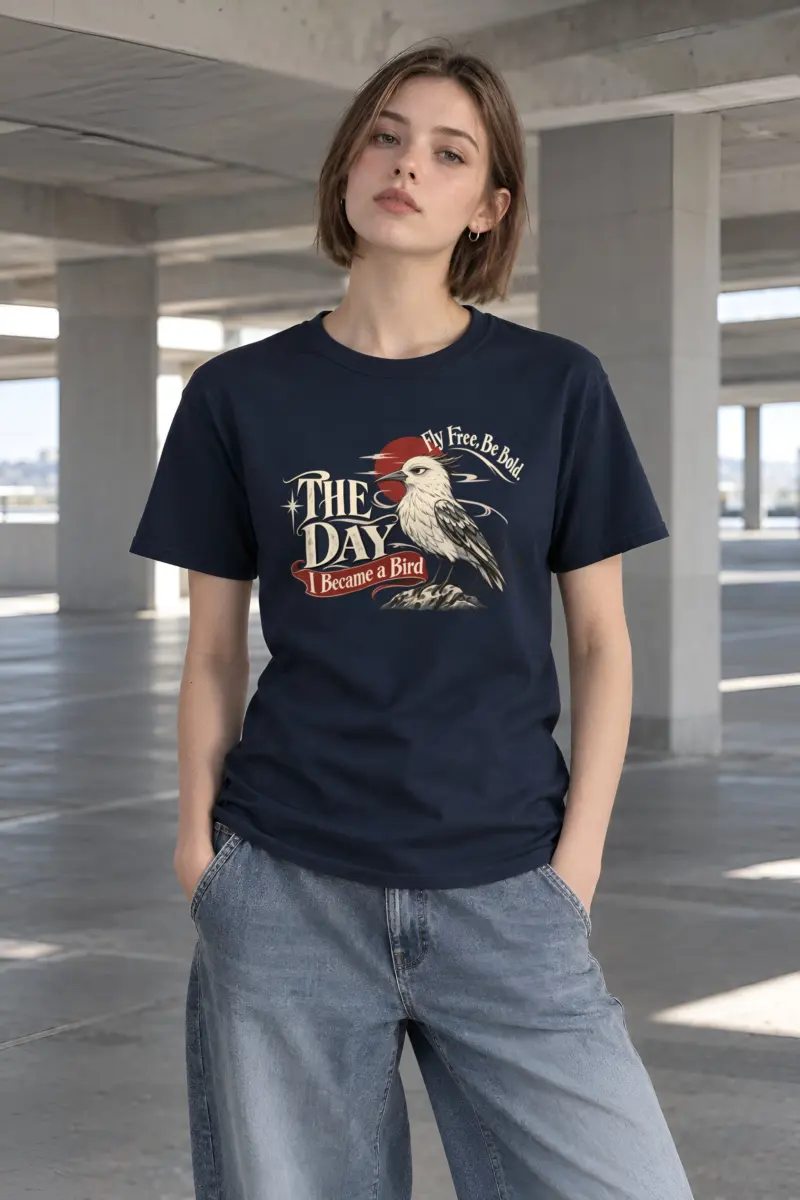 "Fly Free" Heavyweight Unisex Crewneck T-shirt