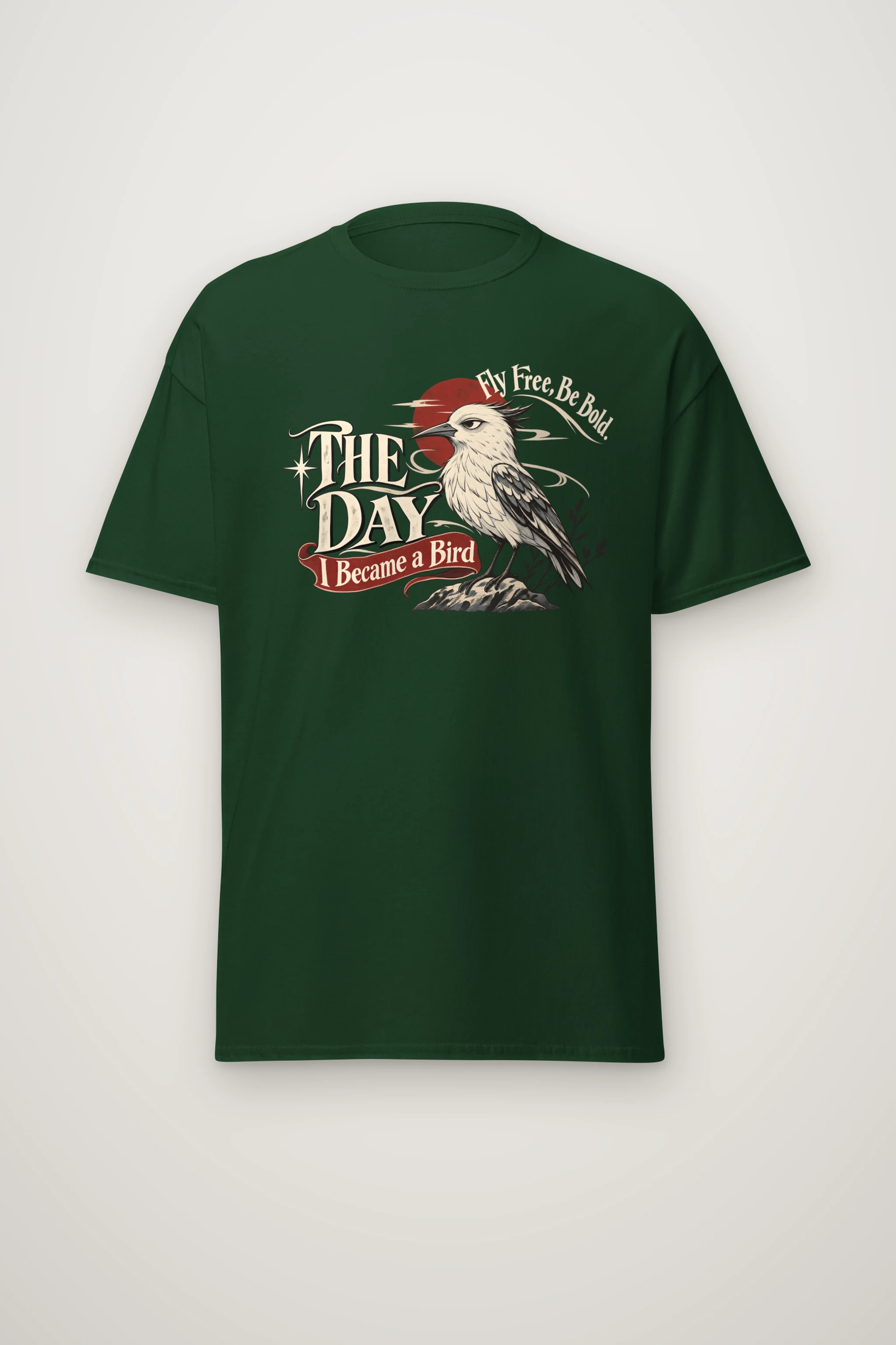 "Fly Free" Heavyweight Unisex Crewneck T-shirt