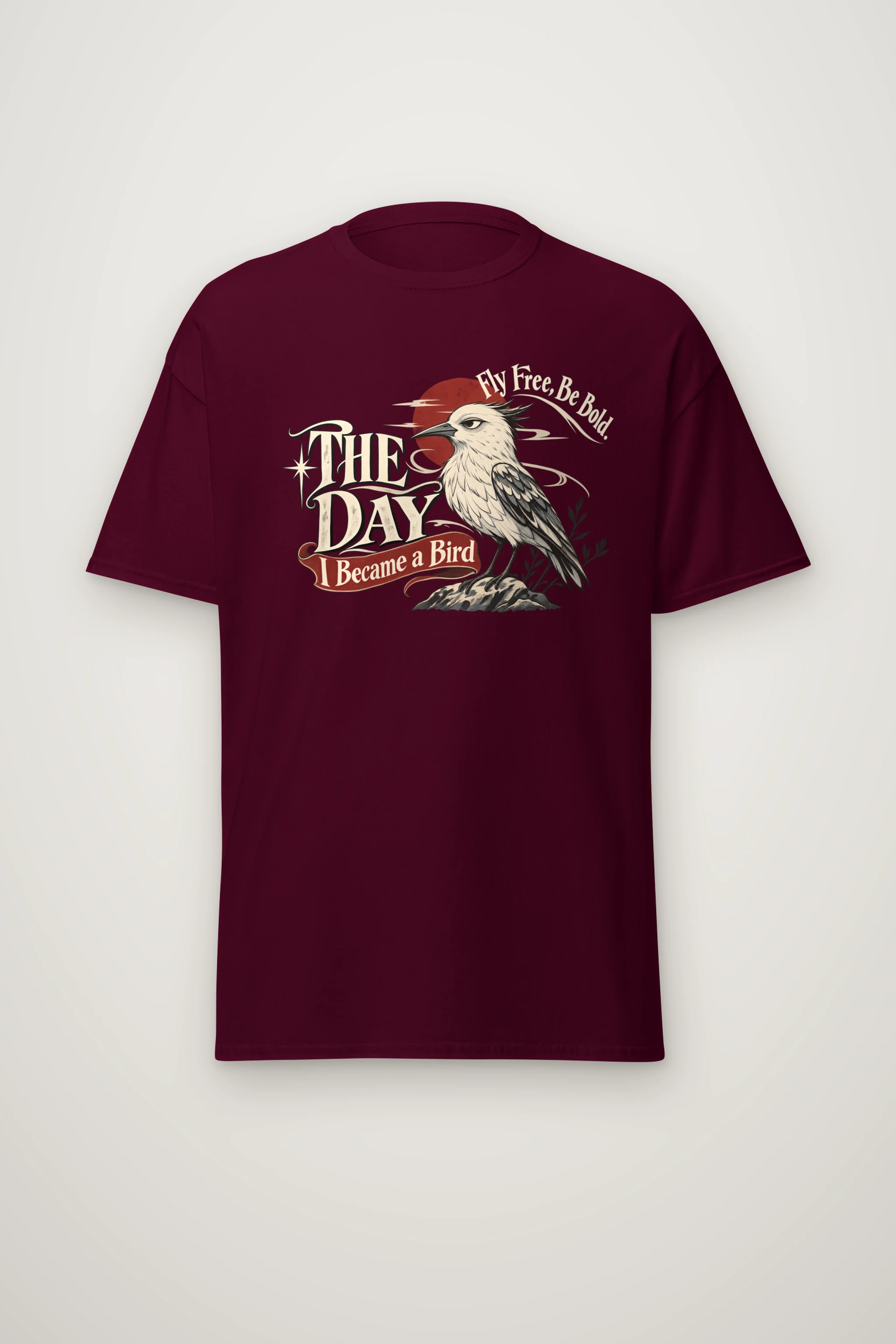 "Fly Free" Heavyweight Unisex Crewneck T-shirt