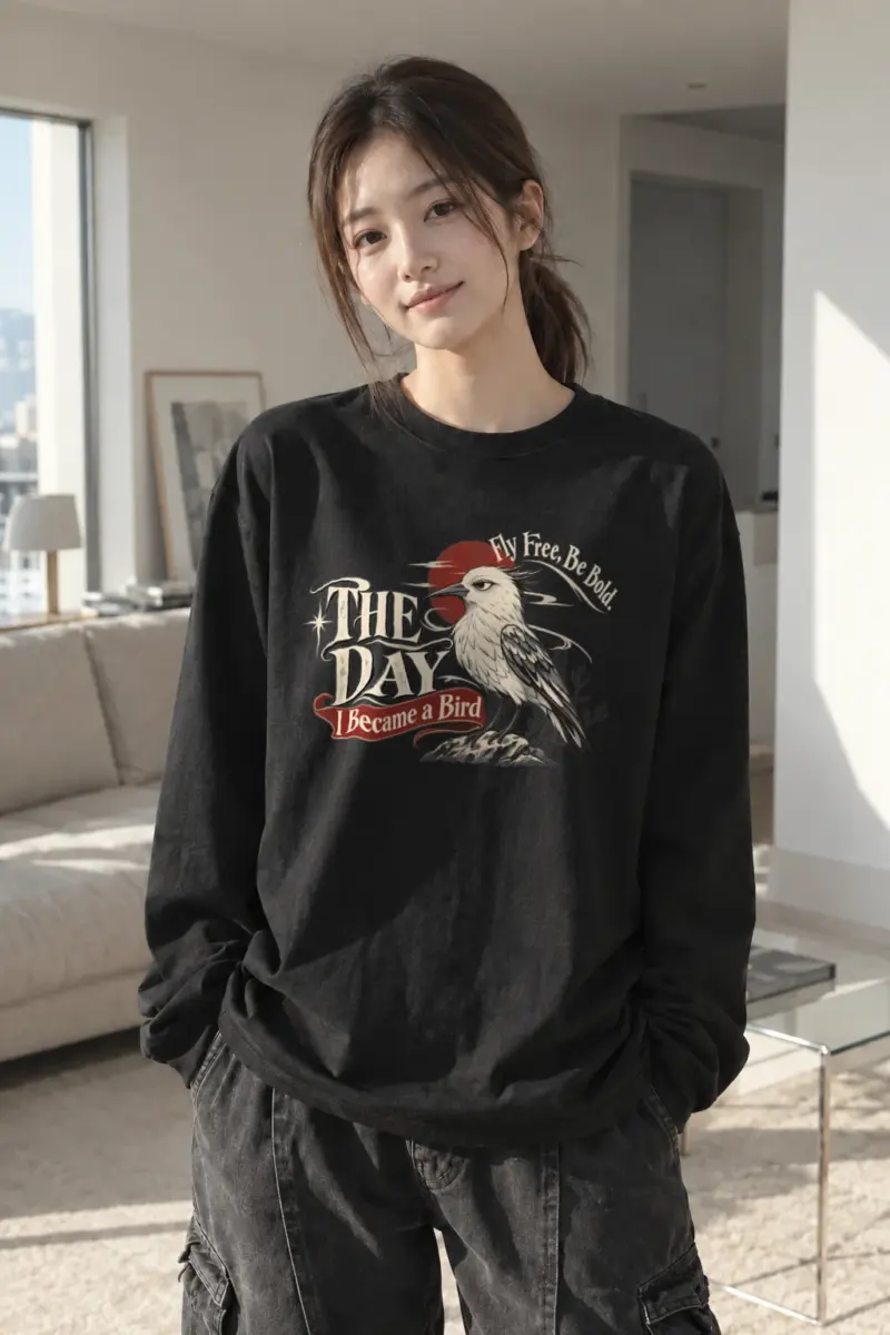 "Fly Free" Unisex Longsleeve T-shirt | Gildan 2400