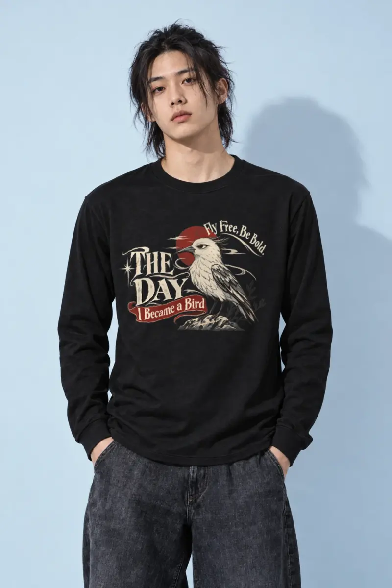 "Fly Free" Unisex Longsleeve T-shirt | Gildan 2400