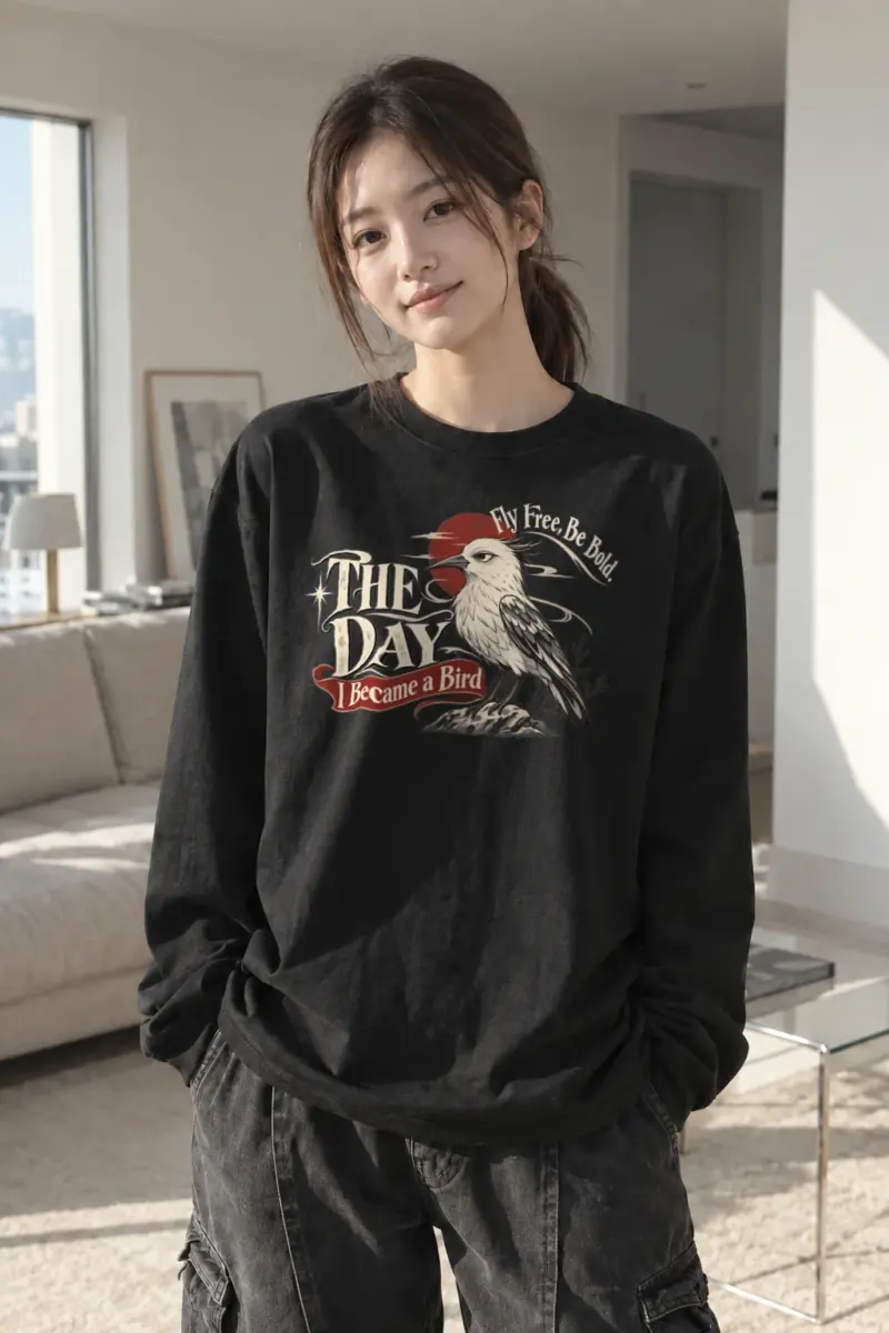"Fly Free" Unisex Longsleeve T-shirt | Gildan 2400