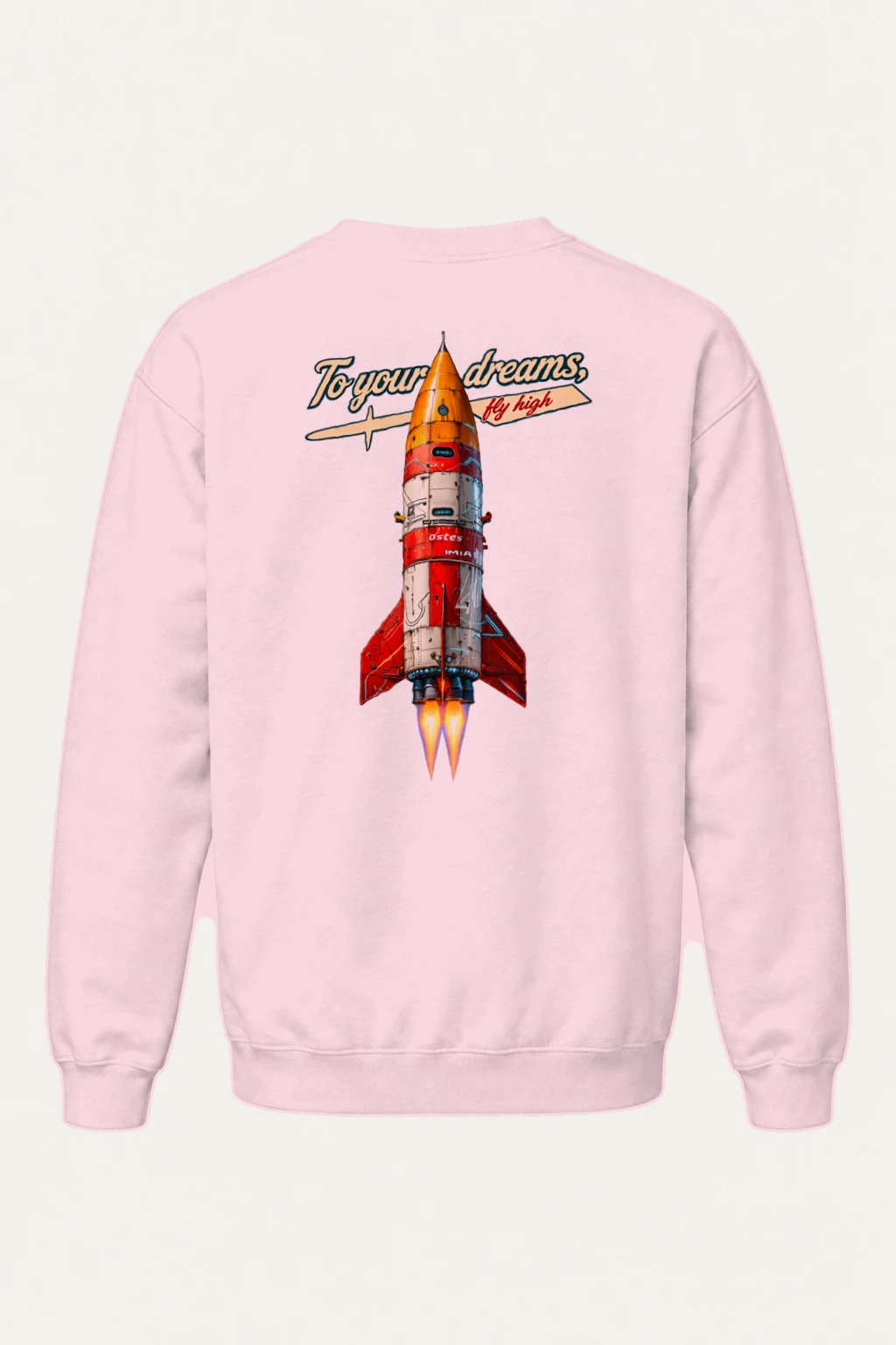 "Fly High Rocket" Heavy Blend Unisex Crewneck Sweatshirt | Gildan 18000