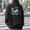 "Fly With The Waves" Heavy Blend Unisex Crewneck Sweatshirt | Gildan 18000