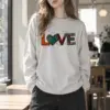 "Folk Art Love" Unisex Longsleeve T-shirt | Gildan 2400