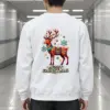 "Folk Festive Deer" Heavy Blend Unisex Crewneck Sweatshirt