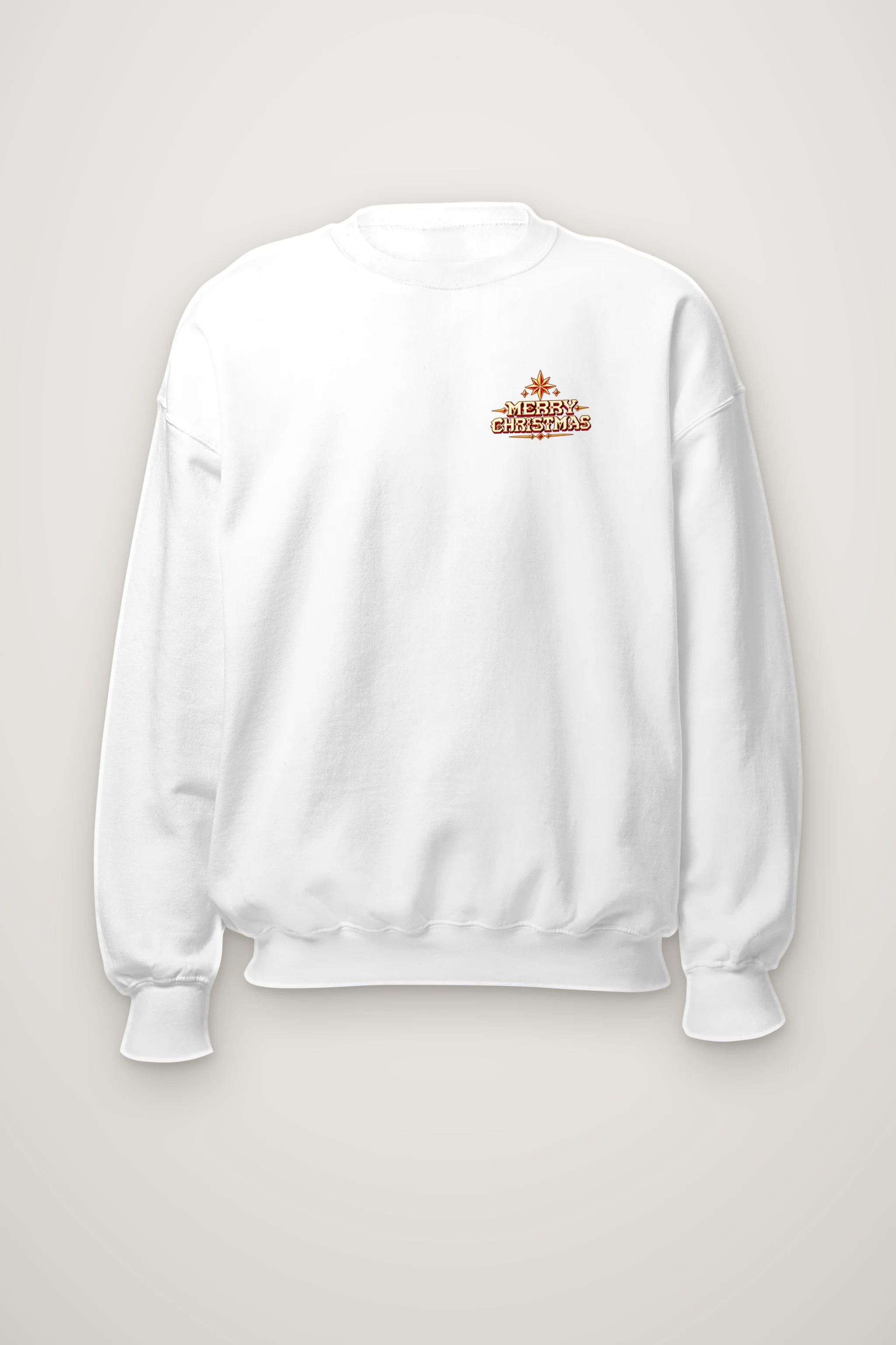 "Folk Festive Deer" Heavy Blend Unisex Crewneck Sweatshirt