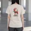 "Folk Festive Reindeer" Heavyweight Unisex Crewneck T-shirt