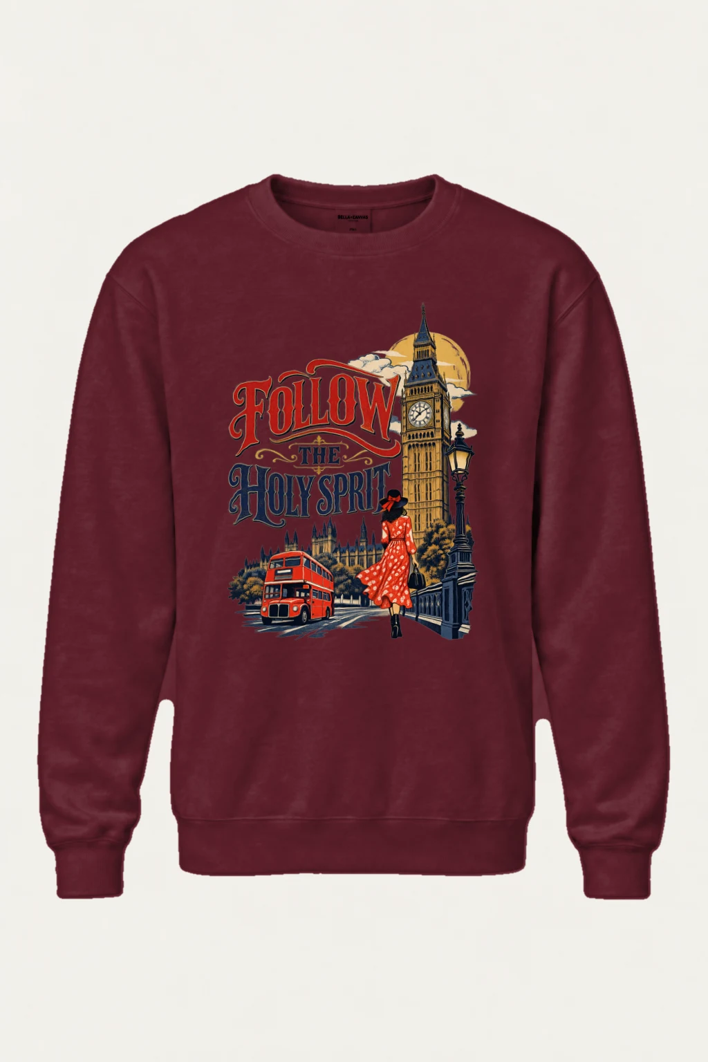 "Follow The Holy Spirit" Heavy Blend Unisex Crewneck Sweatshirt | Gildan 18000