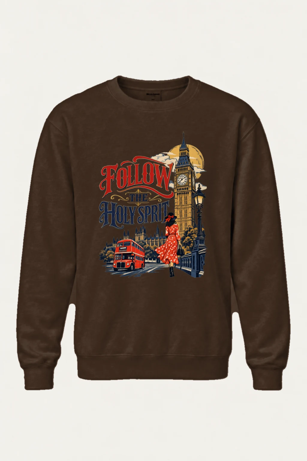 "Follow The Holy Spirit" Heavy Blend Unisex Crewneck Sweatshirt | Gildan 18000