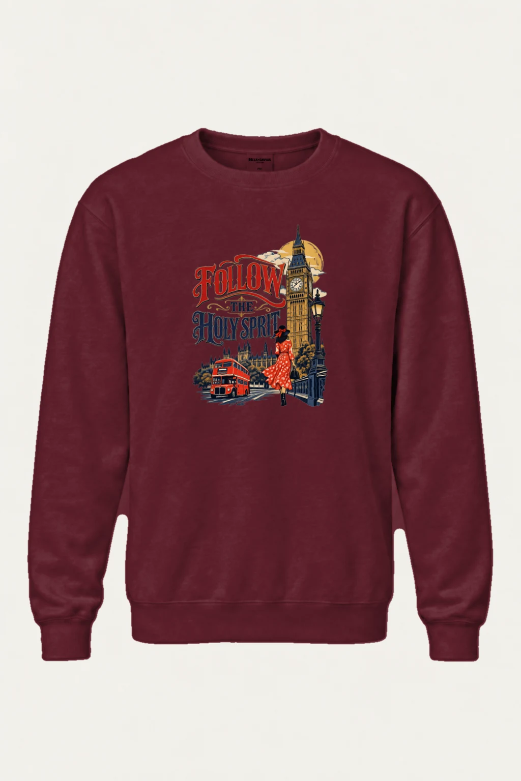 "Follow The Holy Spirit" Heavy Blend Unisex Crewneck Sweatshirt | Gildan 18000