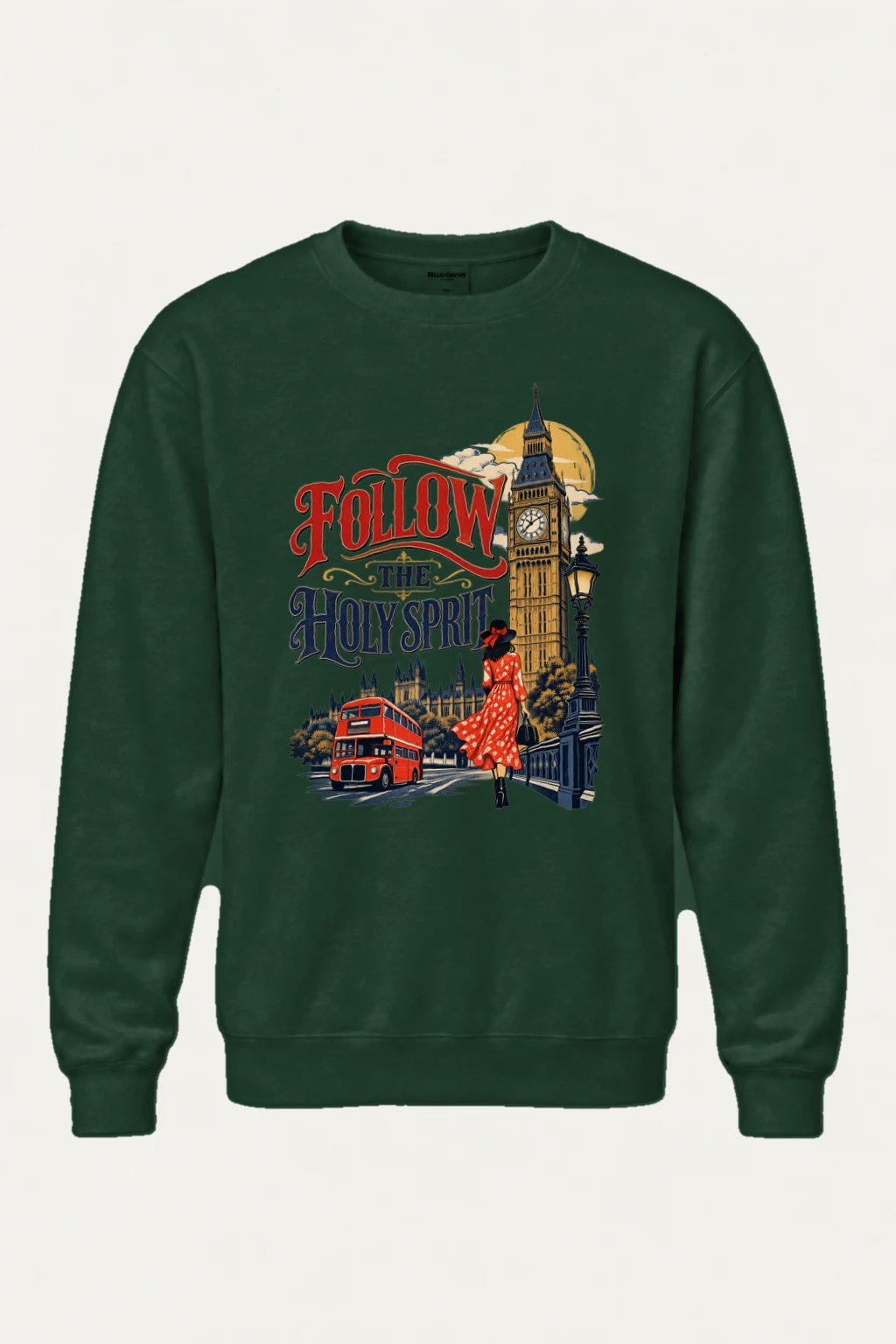 "Follow The Holy Spirit" Heavy Blend Unisex Crewneck Sweatshirt | Gildan 18000
