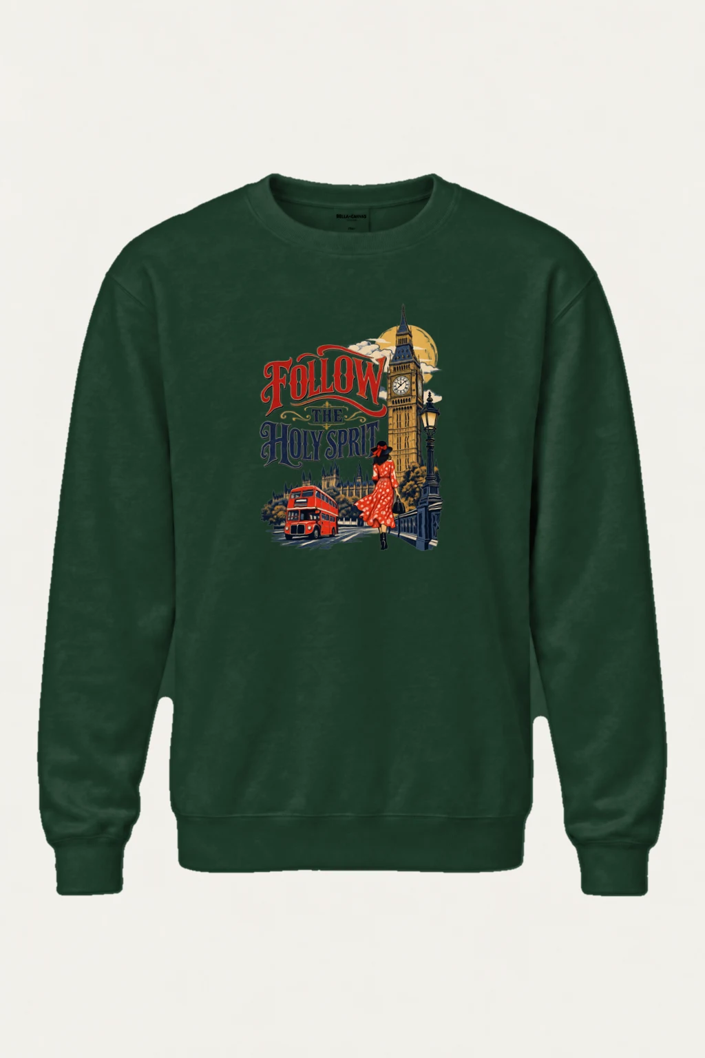 "Follow The Holy Spirit" Heavy Blend Unisex Crewneck Sweatshirt | Gildan 18000