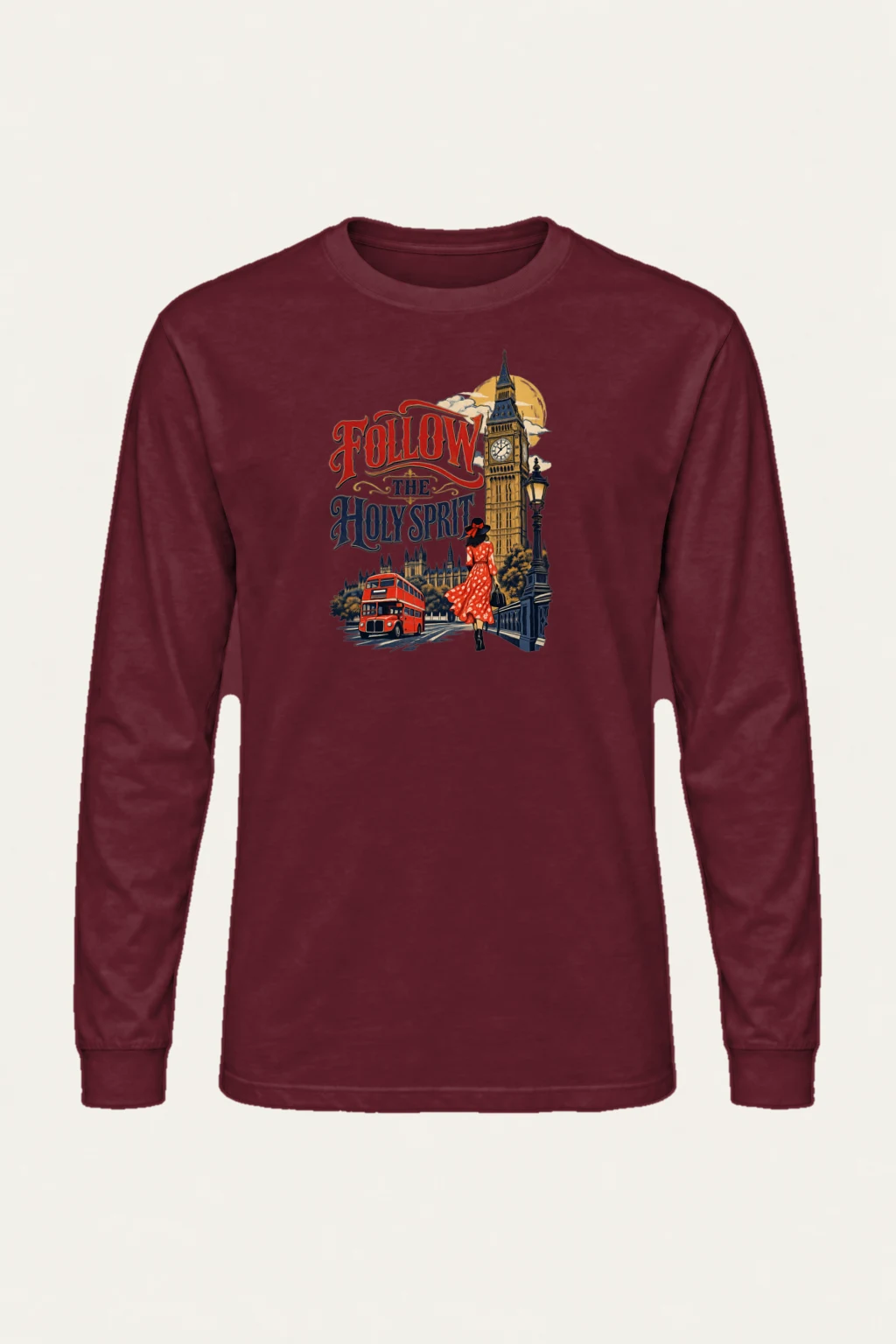 "Follow The Holy Spirit" Unisex Longsleeve T-shirt | Gildan 2400