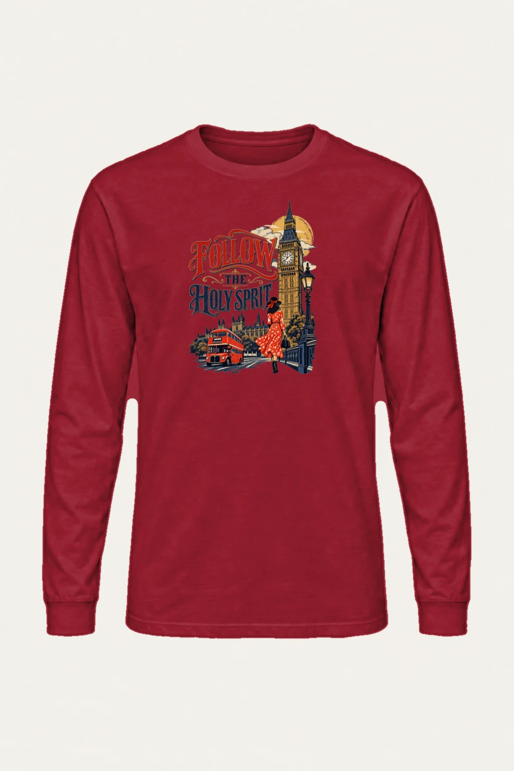 "Follow The Holy Spirit" Unisex Longsleeve T-shirt | Gildan 2400