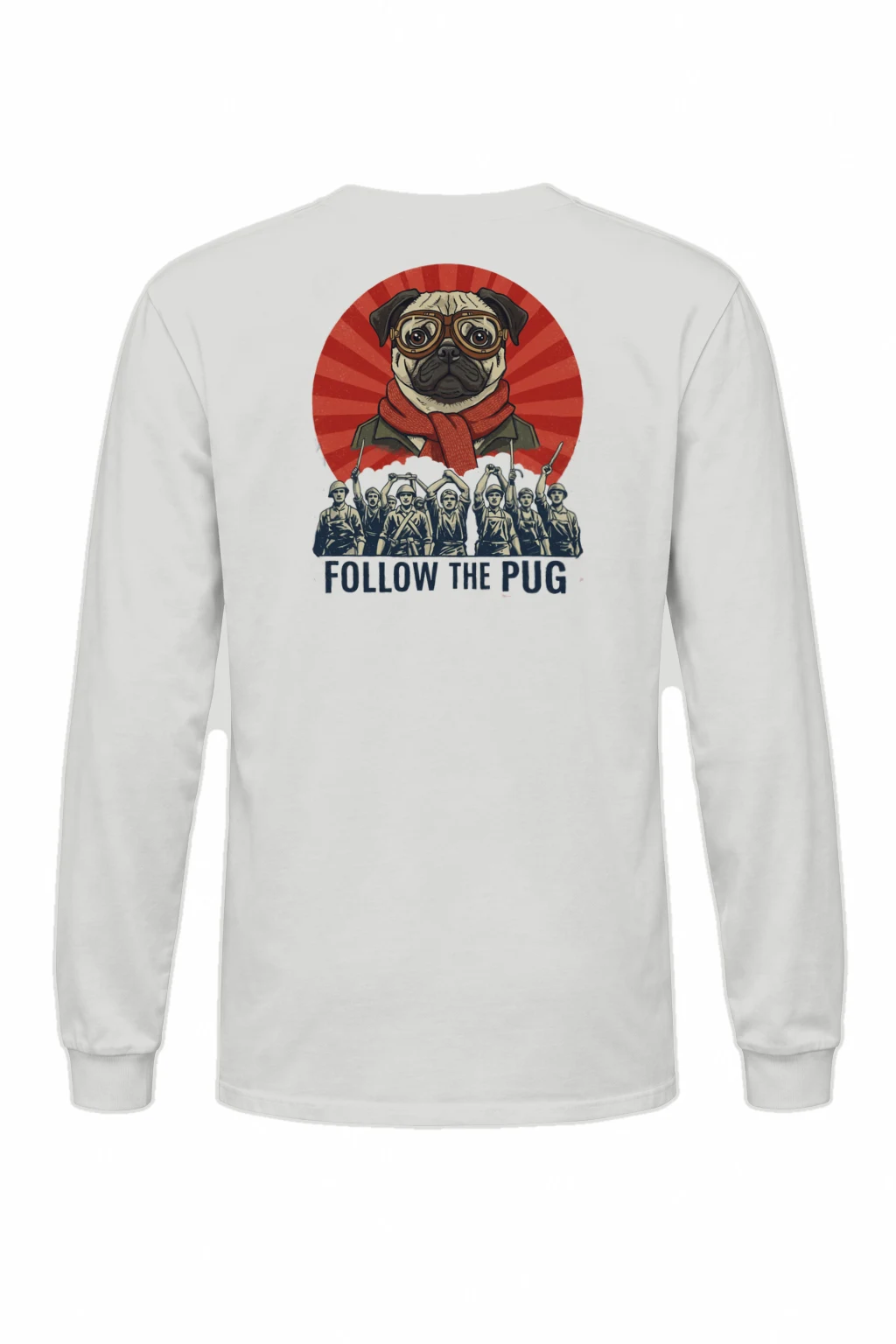 "Follow The Pug" Unisex Longsleeve T-shirt | Gildan 2400