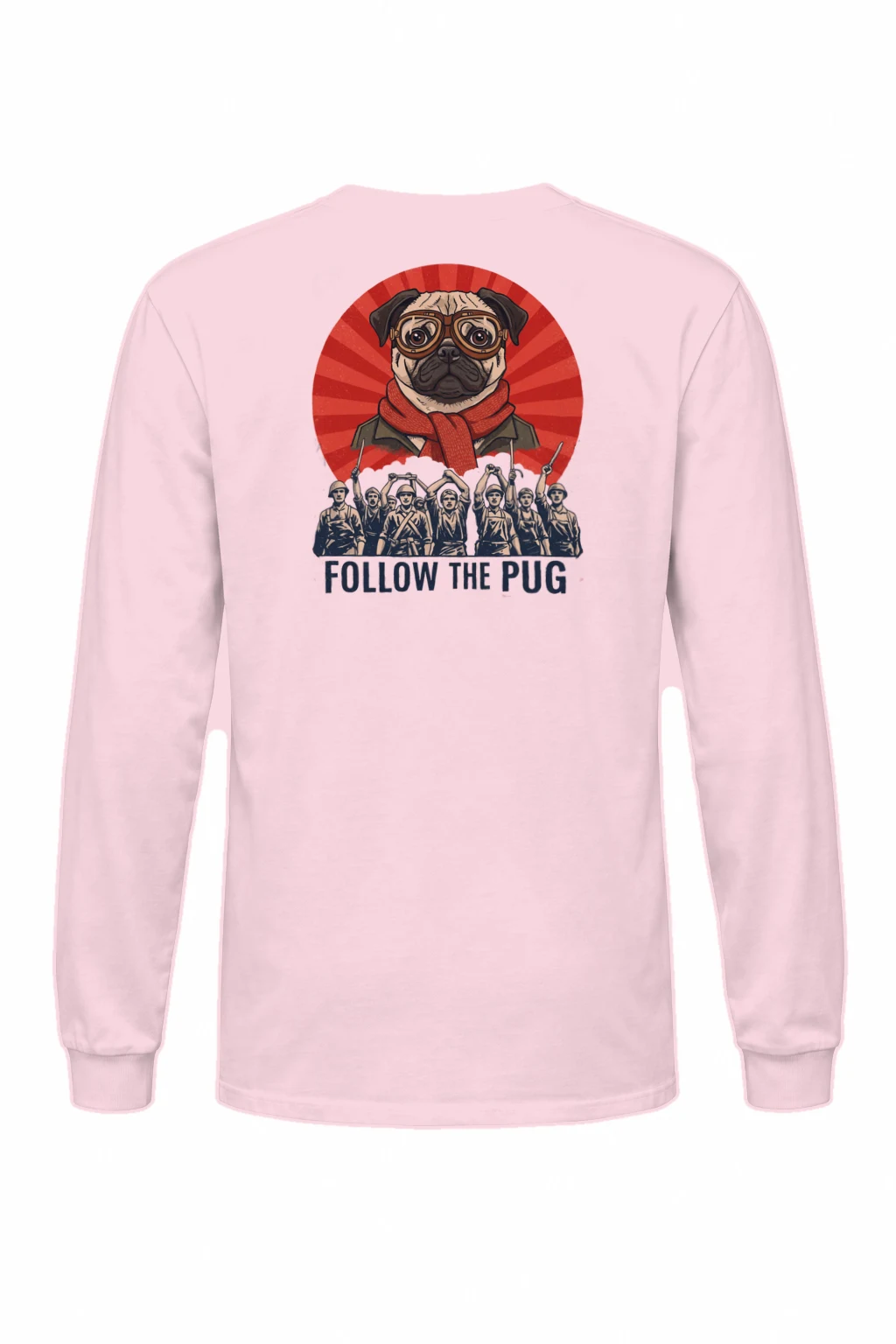 "Follow The Pug" Unisex Longsleeve T-shirt | Gildan 2400
