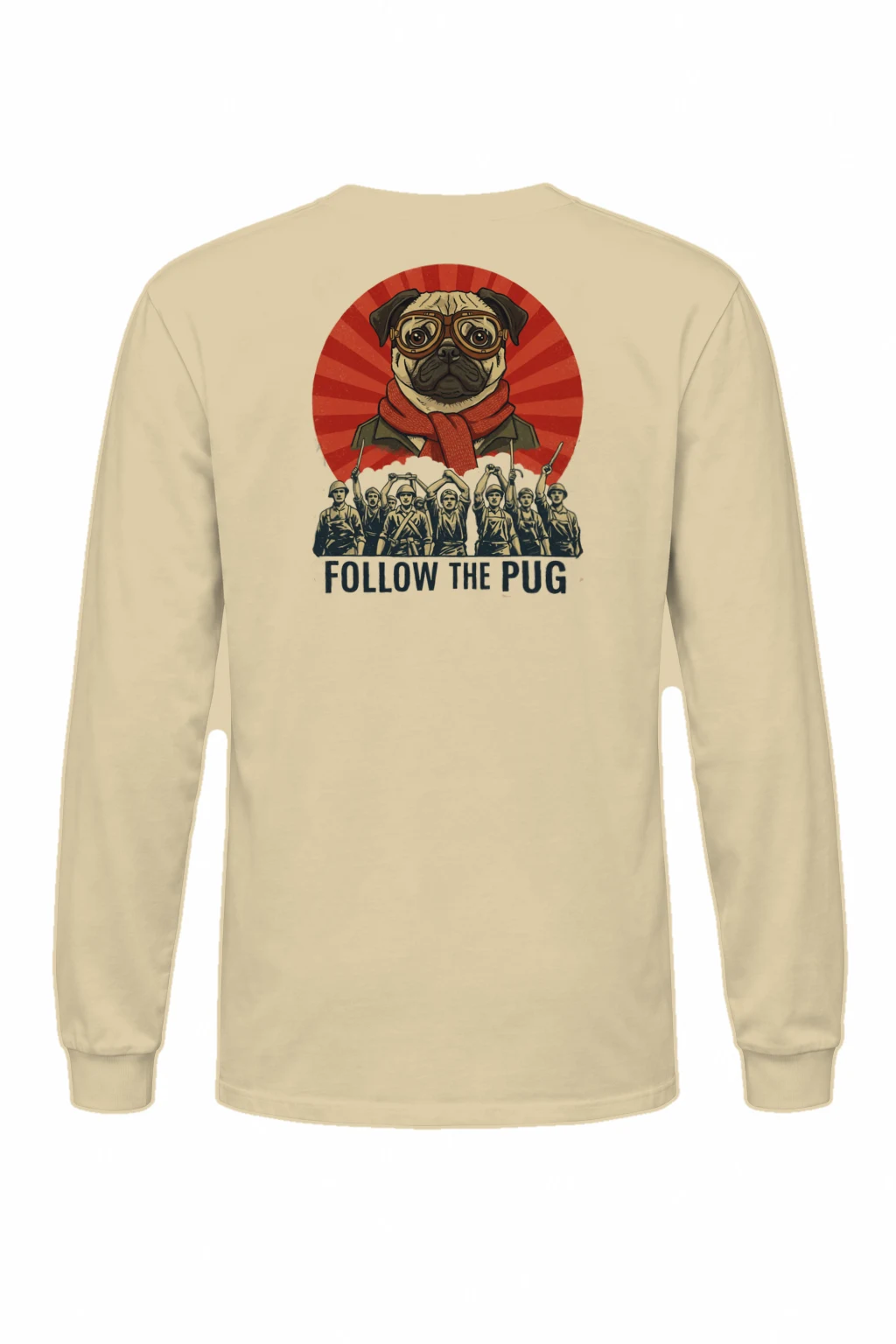 "Follow The Pug" Unisex Longsleeve T-shirt | Gildan 2400