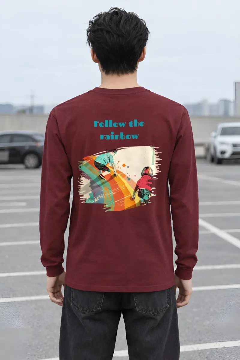 "Follow The Rainbow" Unisex Longsleeve T-shirt