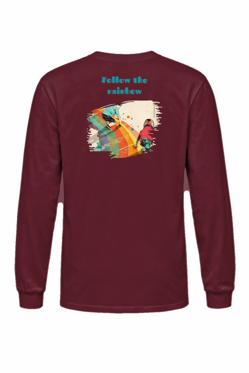 "Follow The Rainbow" Unisex Longsleeve T-shirt | Gildan 2400