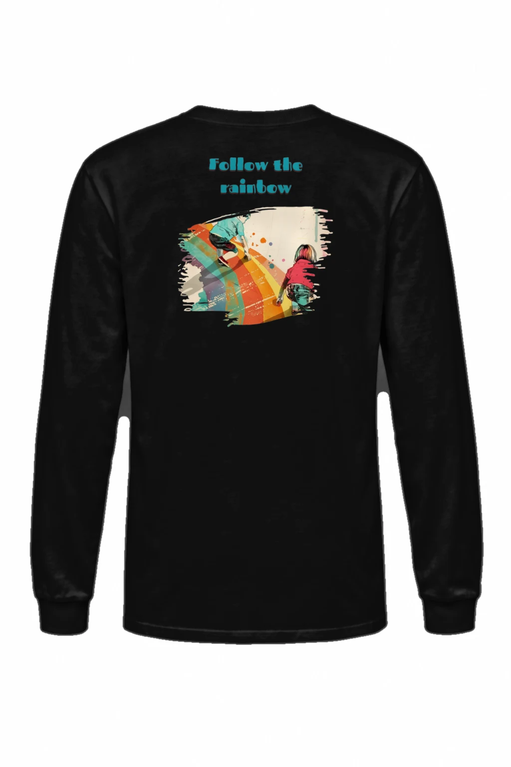 "Follow The Rainbow" Unisex Longsleeve T-shirt | Gildan 2400