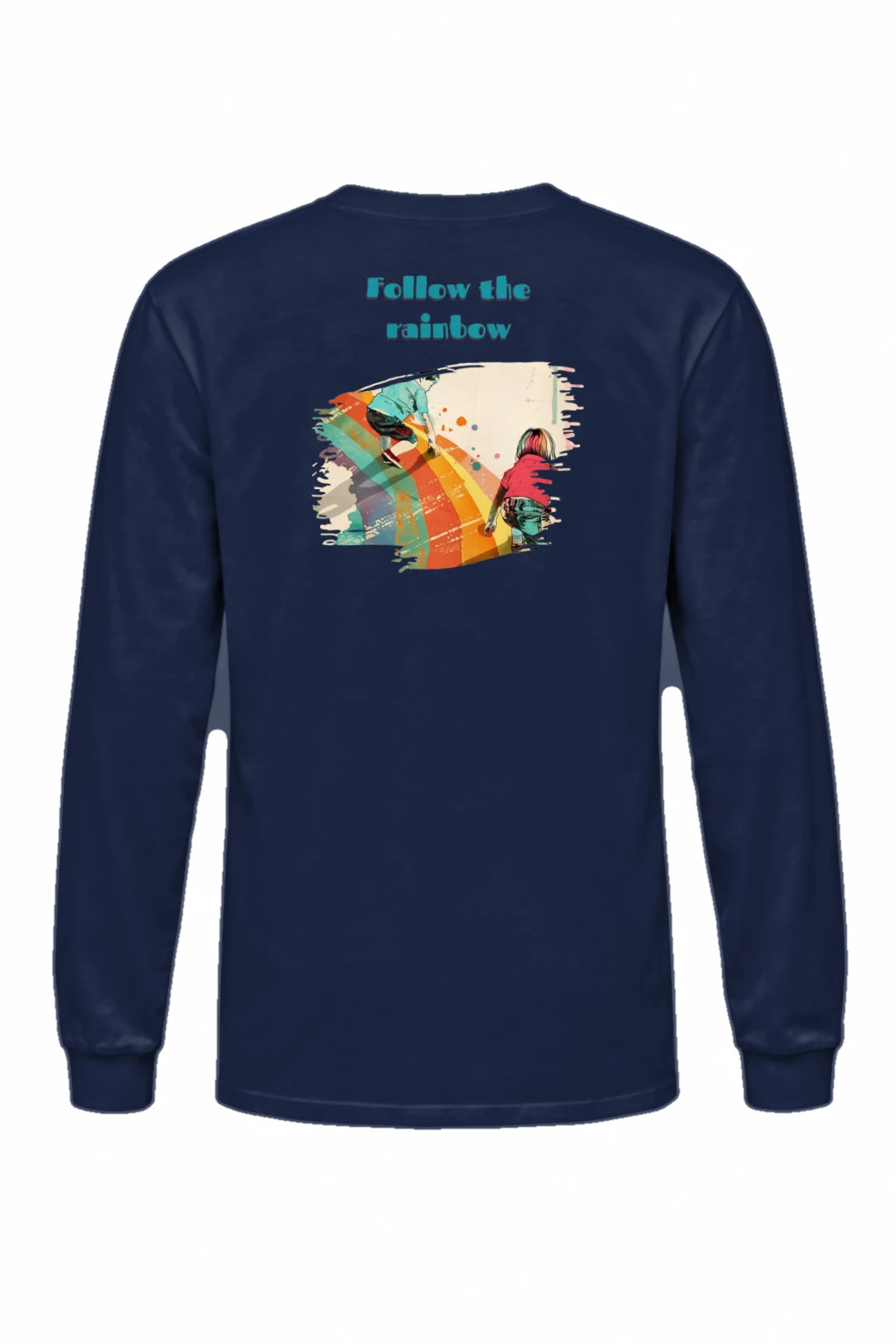 "Follow The Rainbow" Unisex Longsleeve T-shirt | Gildan 2400