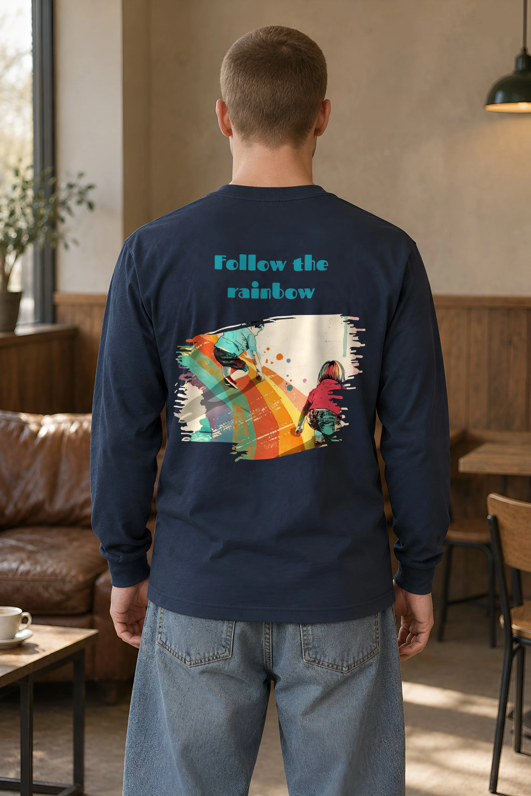 "Follow The Rainbow" Unisex Longsleeve T-shirt