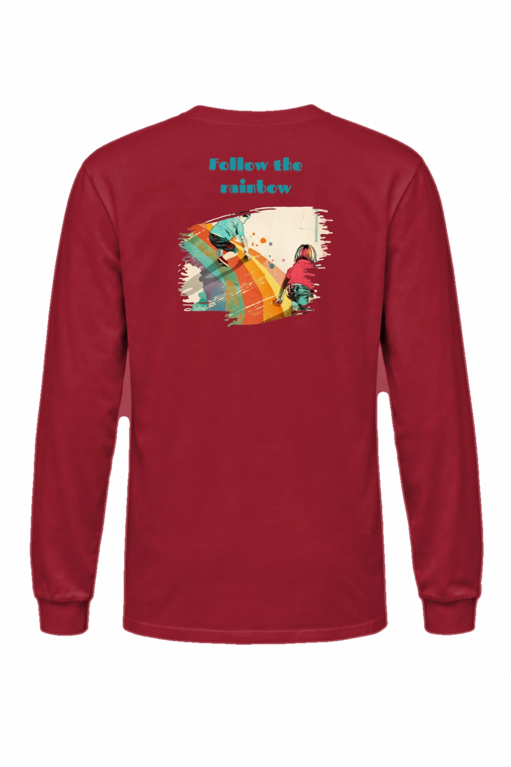 "Follow The Rainbow" Unisex Longsleeve T-shirt | Gildan 2400