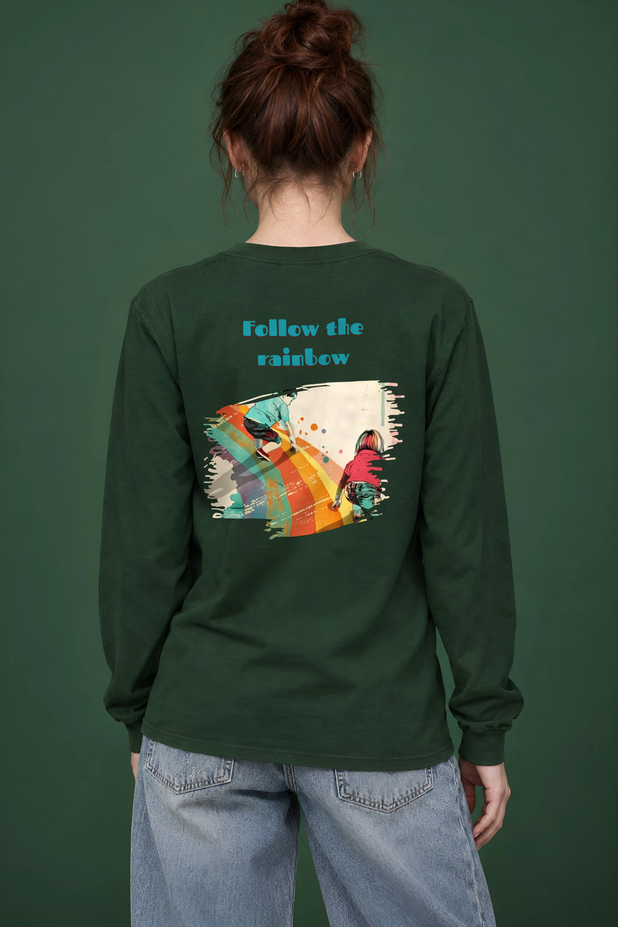"Follow The Rainbow" Unisex Longsleeve T-shirt