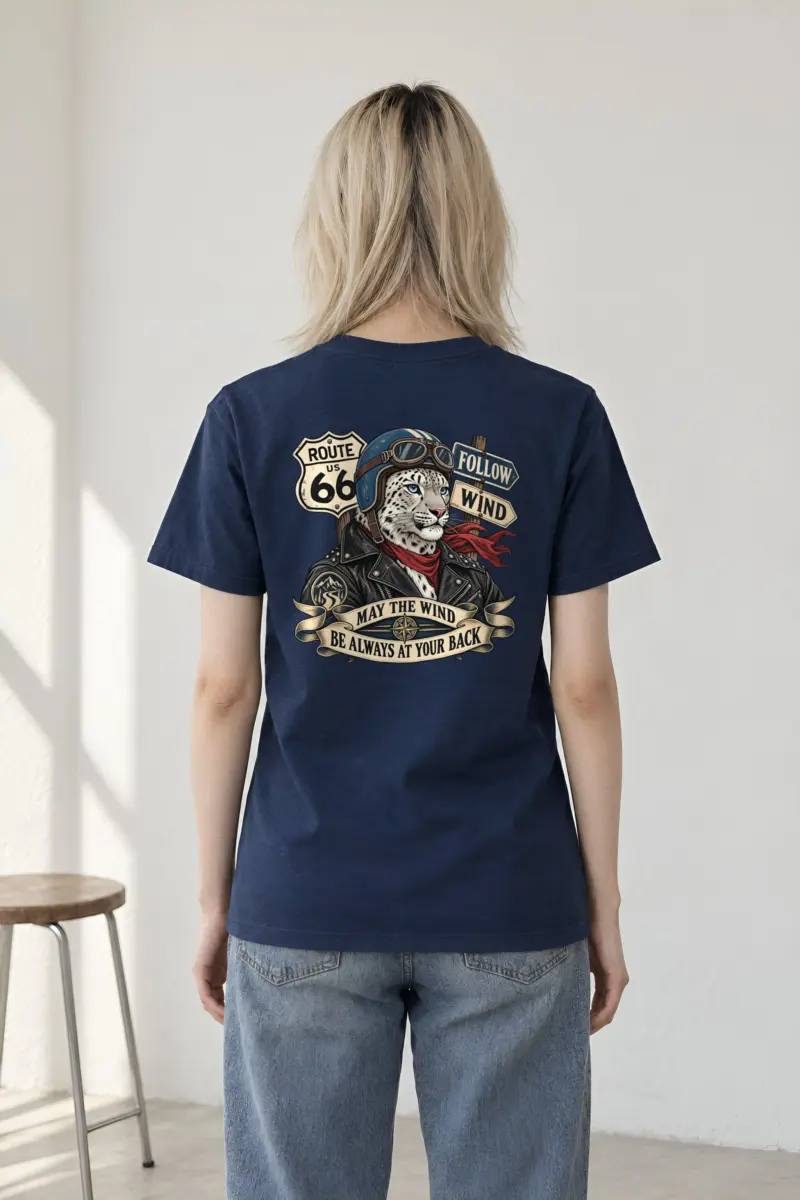 "Follow Wind" Heavyweight Unisex Crewneck T-shirt
