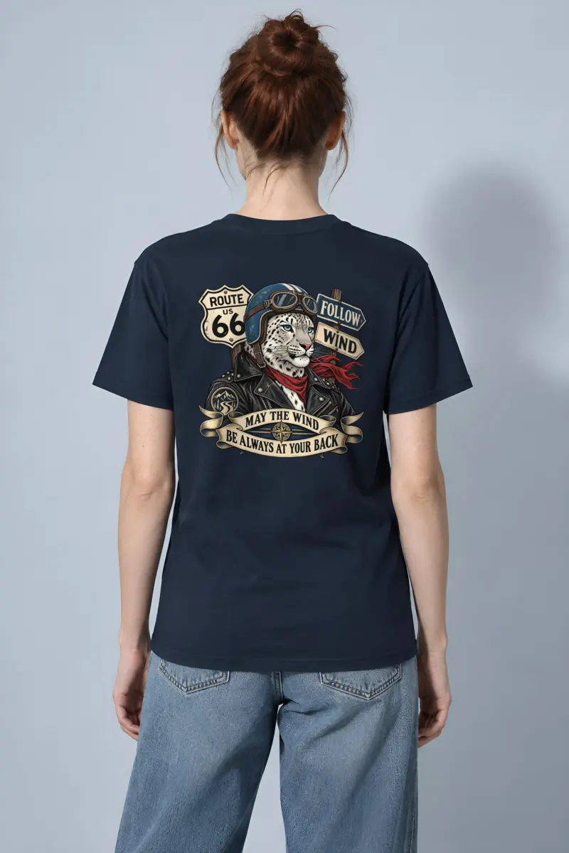 "Follow Wind" Heavyweight Unisex Crewneck T-shirt