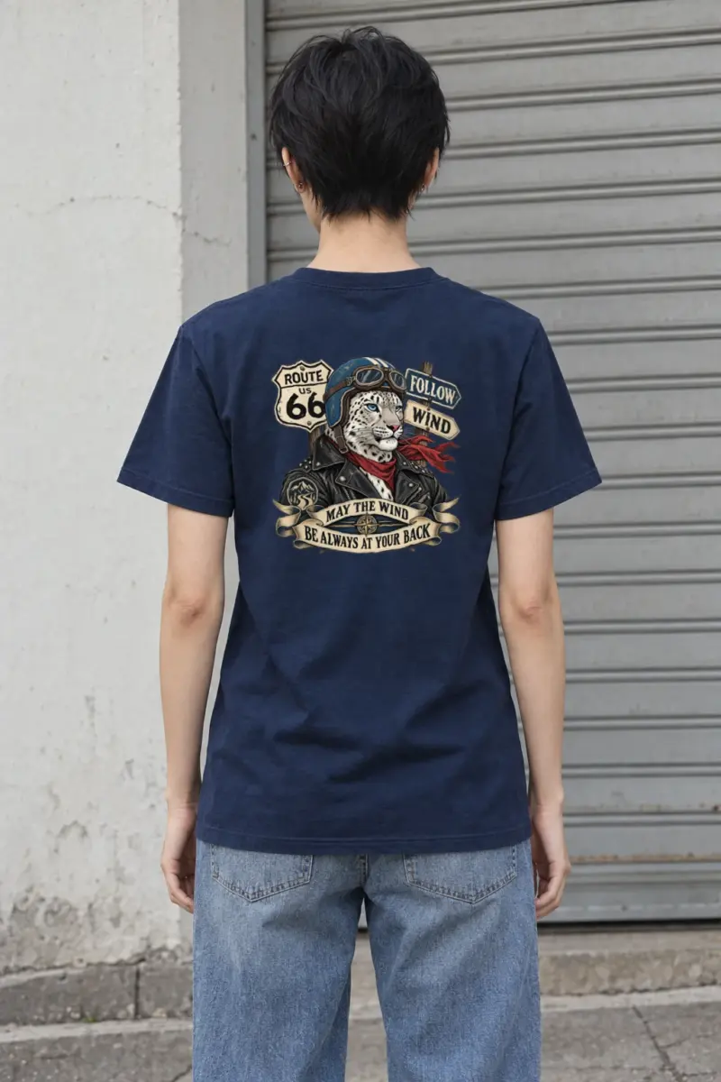 "Follow Wind" Heavyweight Unisex Crewneck T-shirt