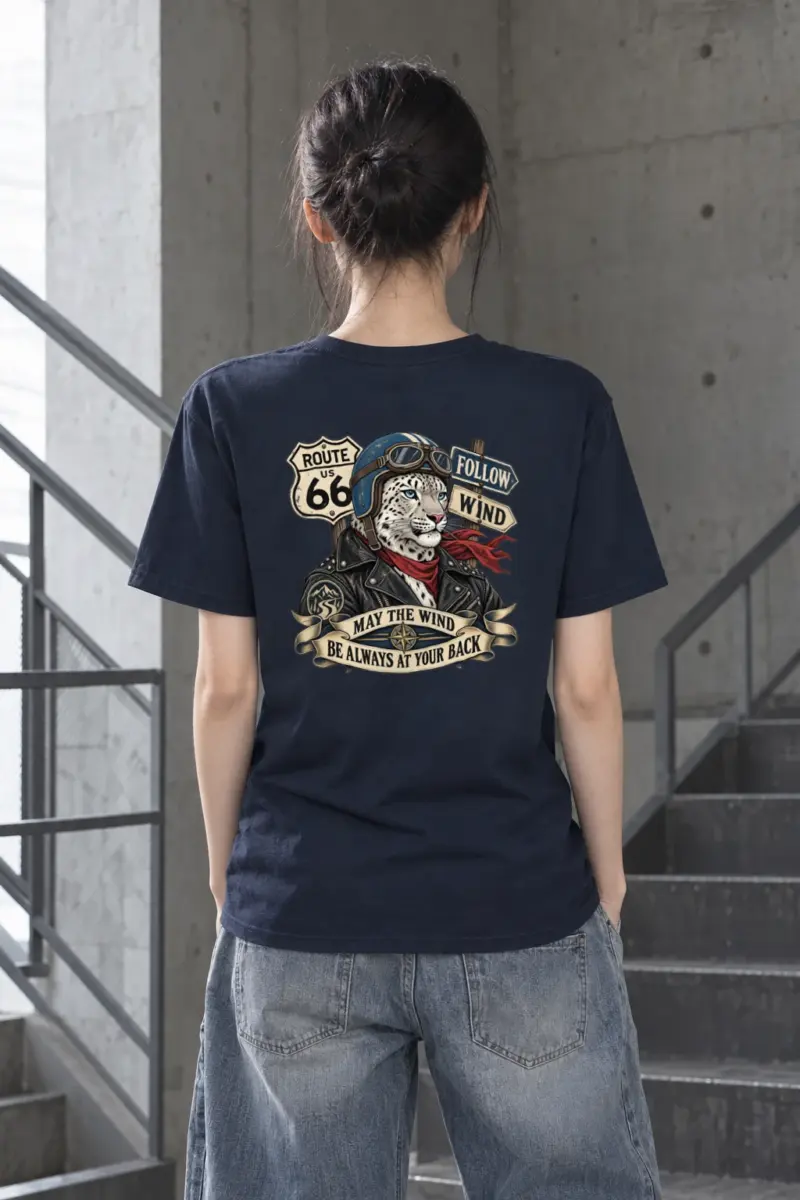 "Follow Wind" Heavyweight Unisex Crewneck T-shirt