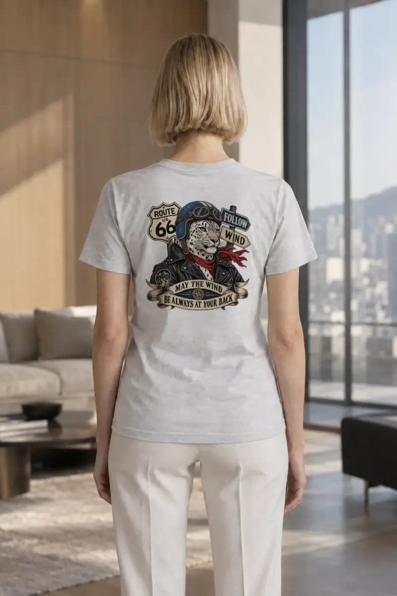 "Follow Wind" Heavyweight Unisex Crewneck T-shirt | Gildan 5000