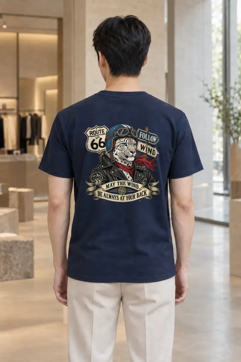 "Follow Wind" Heavyweight Unisex Crewneck T-shirt