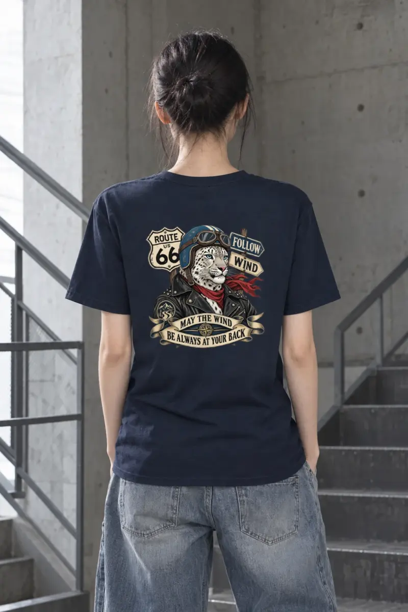 "Follow Wind" Heavyweight Unisex Crewneck T-shirt