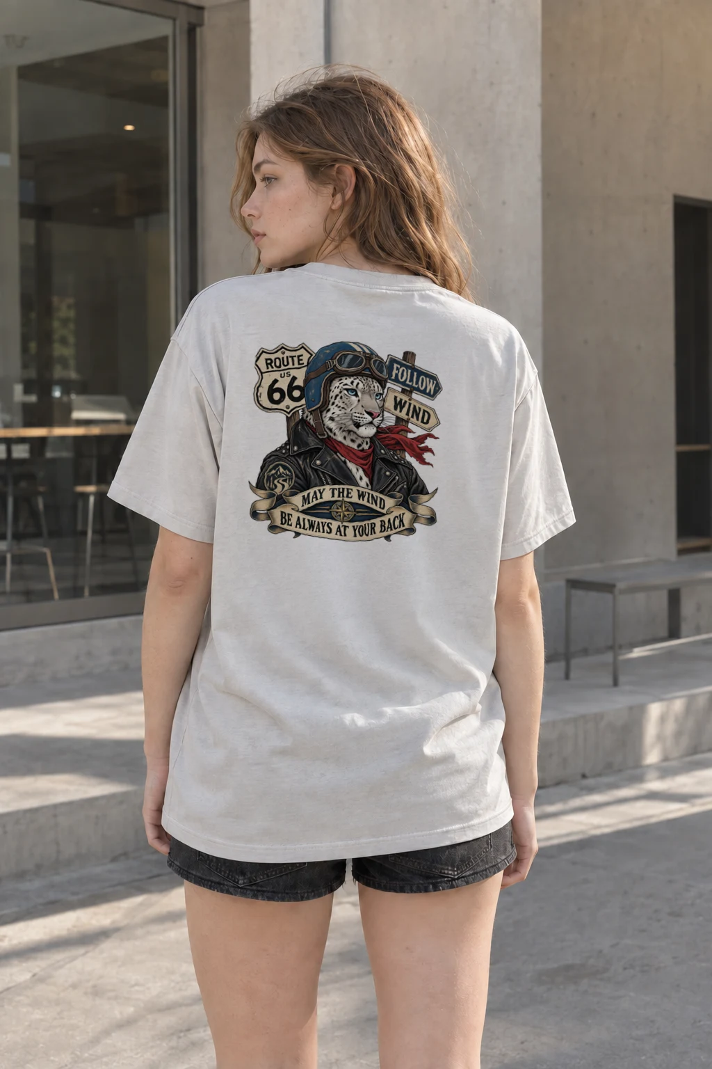 "Follow Wind" Heavyweight Unisex Crewneck T-shirt | Gildan 5000