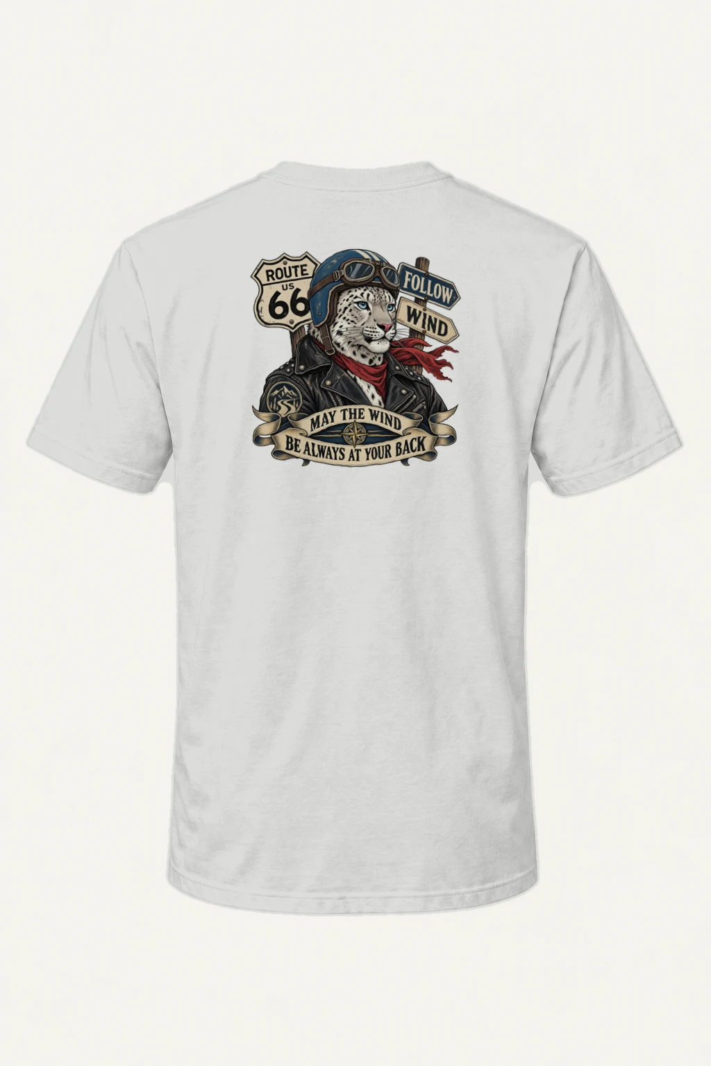 "Follow Wind" Heavyweight Unisex Crewneck T-shirt | Gildan 5000